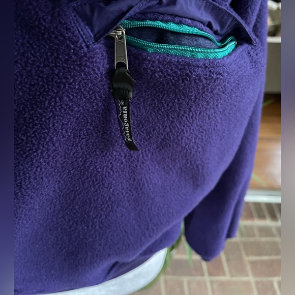 90s Patagonia Retro X Deep Pile Fleece Pullover Purple Size Small. Excellent - Picture 8 of 10